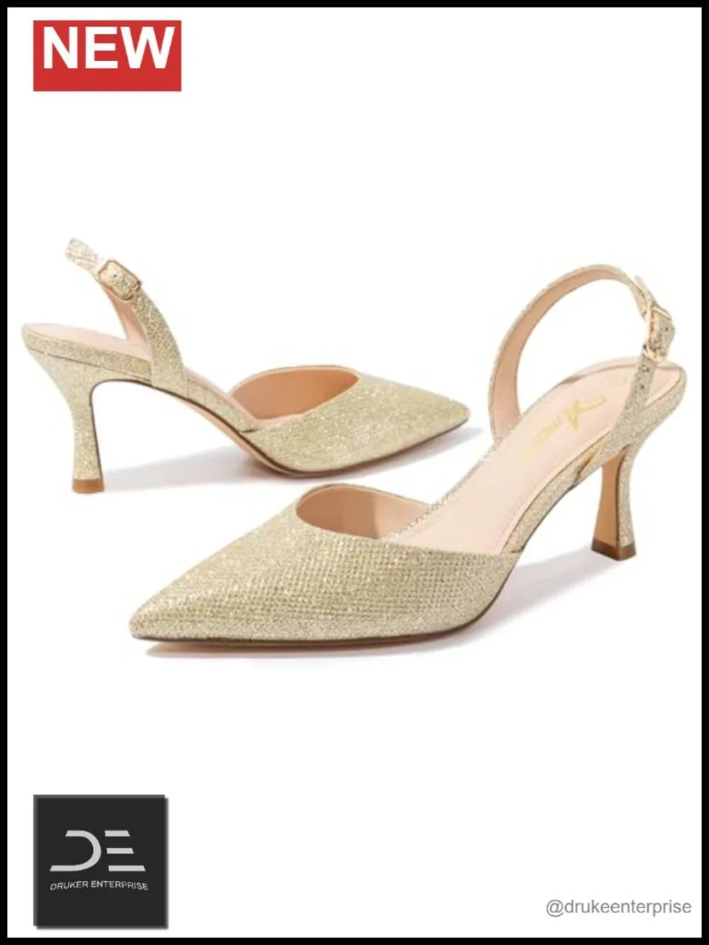 Kitten Heels Closed Toe Pointed Toe Pumps with Soft Latex Insole Adjustable